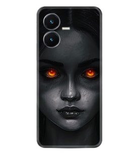 Vivo Y22S Kılıf Resimli Desenli Silikon Platinium Series Dark Woman 1887
