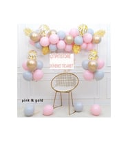 Çıtıpıtıstore Pembe Gold Lüks Balon Zincir Set