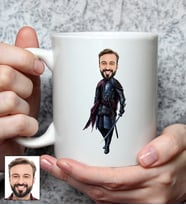Kişiye Özel Savaşçı Tasarımlı Karikatürlü Kupa Bardak 111