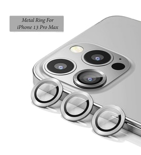 Binano Metal Ring Iphone 13 Pro/13 Pro Max Gri Kamera Koruyucu