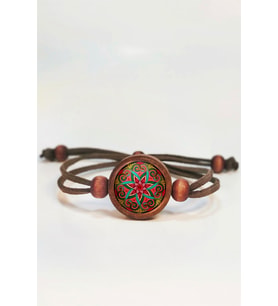 Mandala Ahşap Bileklik