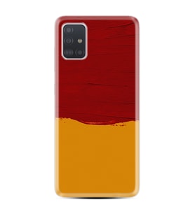 Samsung a71 A72 A73 A7 A9 2018 C7 C9 Kılıf Desenli Silikon Sarı Kırmızı Boya 1708