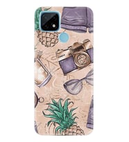 Realme C21 Kılıf Desenli Silikon Monkey Butterfly 1357