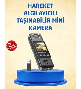 Taşınabilir Full Hd Mini Kamera Tft Ekranlı