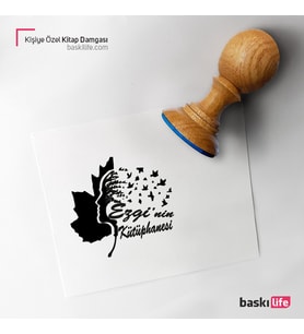Kişiye Özel Kitap Damgası Kitap Mührü Kaşe Kitap Mühür Özel Damga 57