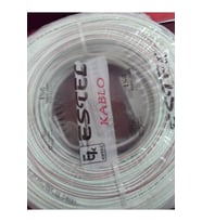 Estel 2x0.75 12v Hoparlör Ses Kablosu (Beyaz)