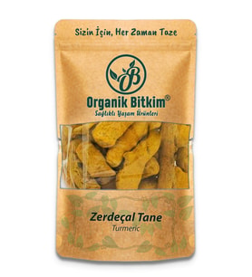 Organik Bitkim Zerdeçal Tane 250 gr