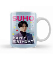 SUHO Happy Birthday! Kim Jun Myeon 2021 Kupa Bardak Porselen