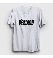 Presmono Unisex Beyaz Logo Kreator T-Shirt 93011tt (Beyaz)