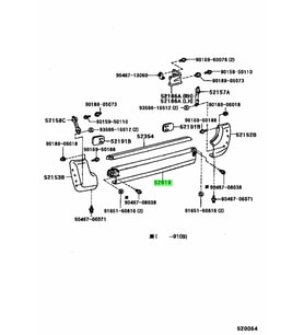 Toyota Hiace Arka tampon Orta Komple Demir 1989-1995 (Oem No:  5201995J31)