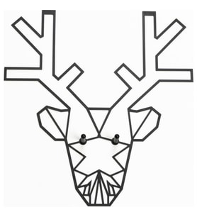 Reindeer Metal Lazer Kesim Tablo 7127 (Siyah)