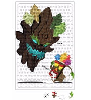 Maokai Mascara Crash Puzzle 240 Parça Yapboz