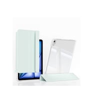 Apple iPad Air 13 2024 Uyumlu Kılıf Magnetik Ayrılabilen Airbagli Zore Sliding Tablet Kılıfı (Açık Yeşil)