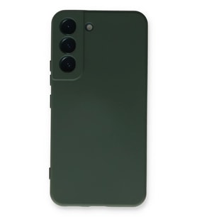 Newface Samsung Galaxy S23 Plus Kılıf Nano içi Kadife Silikon - Koyu Yeşil