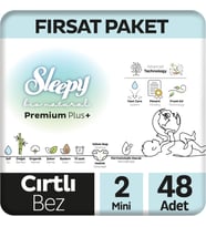 Bio Natural Premium Plus Fırsat Paketi Bebek Bezi 2 Numara Mini 48 Adet