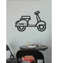 MOTORSİKLET SCOOTER LAZER KAESİM METAL TABLO