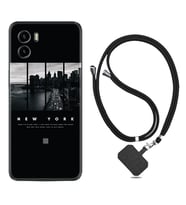 Vivo Y15S Y32 Y33S Y51 Y53S Kılıf Boyun Askılı Silikon New York 1612