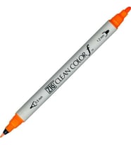 Zig Clean Color f Çift Uçlu Kalem 002 Fluorescent Orange 