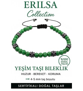 Sertifikalı İnce Model Fasetli Terahertz ve Yeşim Jade Taşı Bileklik – Enerji Dengeleyici (Çok Renkli)