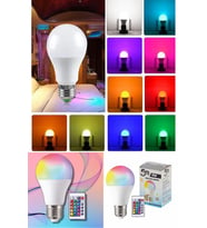 Rgb Uzaktan Kumandalı Led Lamba Ambiyans Aydınlatma Renk Değiştiren Ampul Led Işık
