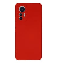Mi 12 Lite Kılıf Nano içi Kadife Silikon - Kırmızı