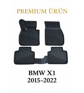 Bmw x1 2015-2022 Uyumlu 3D Havuzlu Oto Paspas Premium