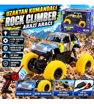 Uzaktan Kumandalı 4x4 Rock Climber Off Road Jeep Büyük Tekerlekli Arazi Aracı