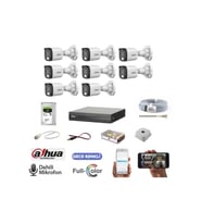 Dahua 8 Lİ RENKLİ FULL SET (Beyaz)
