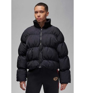 Nike Jordan Puffer Oversize Synthetic Fill Jacket Sentetik Dolgulu Bol Kesim Kadın Mont Siyah