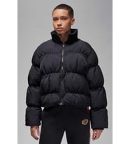 Nike Jordan Puffer Oversize Synthetic Fill Jacket Sentetik Dolgulu Bol Kesim Kadın Mont Siyah