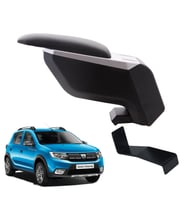 Dacia Sandero Stepway 2020 Delmesiz Çelik Ayaklı Siyah Kolçak Kol Dayama