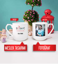 Eczane Teknikerine Hediye Eczane Teknikeri Kupa Bardak Oval Fotoğraflı