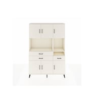 Arges Gardrop 9 Raflı 3 Çekmeceli 6 Kapaklı 132x30x195 Aytaşı-Aytaşı