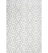 Dijital Baskı Halı Geometrik Desenli Modern Salon Tasarımı Beyaz Ekru Kaymaz Tabanlı Yıkanabilir