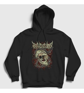 Presmono Unisex Siyah Skull Thy Art Is Murder Kapüşonlu Sweatshirt 387918tt