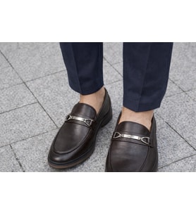 Trendyshose 7058 Anatomic Doğal Deri Erkek Gunluk Ayakkabı (KAHVE)