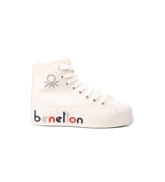 United Colors Of Benetton Beyaz Bilek Boy Kadın Spor Ayakkabı BN-30820 Z