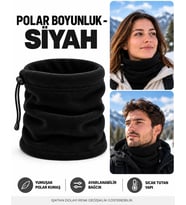 Unisex Polar Boyunluk, Kadın ve Erkek Uyumlu, Kışlık Ayarlanabilir Bağcıklı Yumuşak Polar Boyunluk