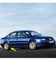 VW Passat B5.5 2001-2005 Sağ Marşpiyel Arka Kapağı Plastik 3B0853898A