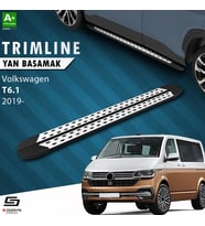 S-Dizayn VW Transporter T6.1 Kısa Şase TrimLine Gri Yan Basamak 215 Cm 2019-2025