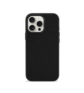 Aurum Vegan Leather Case Obsidian Noir iPhone 16 Pro