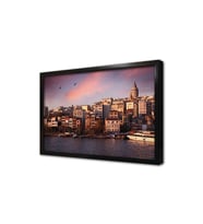 Galata Kulesi Çerçeveli Cam Tablo