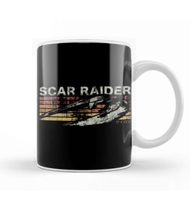 Retro Scar Raider Kupa Bardak Porselen