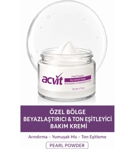 Acvit Özel Bölge Beyazlaştırıcı ve Aydınlatıcı Krem - 50 ml