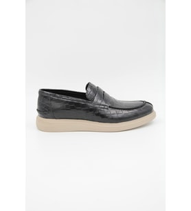 Freefoot 226825 Erkek Casual Ayakkabı - SİYAH CROCO DERİ