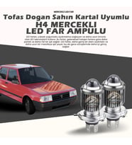 Tofaş Dogan Şahin Kartal Uyumlu Mercek Led Xenon Çift Renk Şimşek Etkili