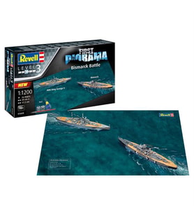 Revell Gift Set Diyorama Başlangıç Seti Bismarck VG05668