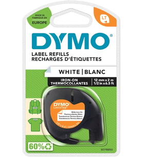 Dymo S0718850, Letratag Ütü Transfer Şerit (12 Mm X 2 Mt), Beyaz