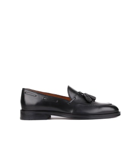 Shoetyle - Siyah Deri Püsküllü Erkek Klasik Ayakkabı 250-7951