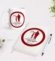 BK Gift Kişiye Özel İsimli Öğretmenler Günü Tasarımlı Defter Kalem Kupa Hediye Seti - 10, Öğretmene Hediye, Öğretmenler Günü